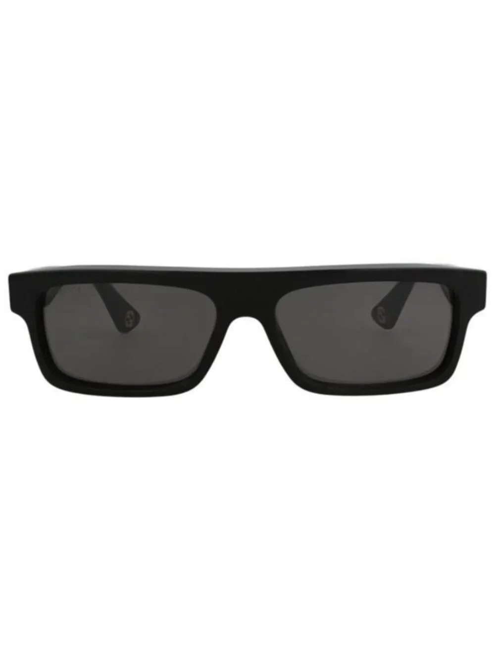 New Gucci Mens Square/Rectangle Black Black Grey Fashion Designer Sunglasses